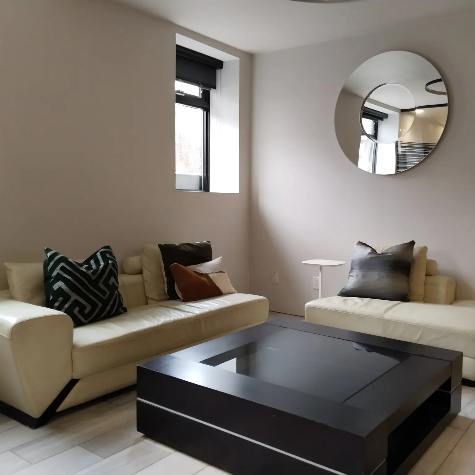 The living room in apartment 101